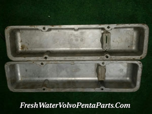 Chevrolet SBC Cast aluminum Valve Covers pre -87 non Center bolt 350 327 305