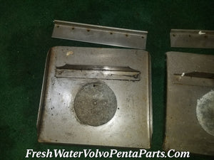 Stainless Steel  Bennett Trim Tab Planes and Brackets 12 x 11 1/2