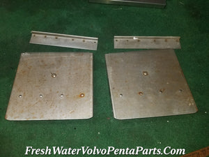 Stainless Steel  Bennett Trim Tab Planes and Brackets 12 x 11 1/2