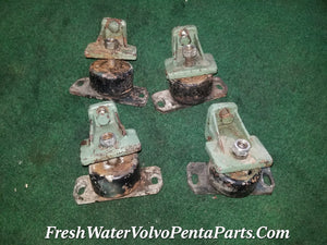 Volvo Penta set of 4  MD7A Diesel motor mounts 2 Cylinder P/n 3875369 833950