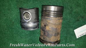 Volvo Penta AQAD40 B Cylinder Liner Kit Sleeve & piston assembly 875722 Cylinder 5