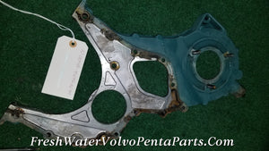Volvo Penta AQAD40 B Timing gear casing NLA P/n 842992 & 842989 TAMD40A TAMD40B AQAD40A