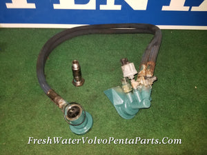 Volvo Penta KAMD43P-A Oil filter Housing kit 860530 860483 hoses 860527 Bolt 860482