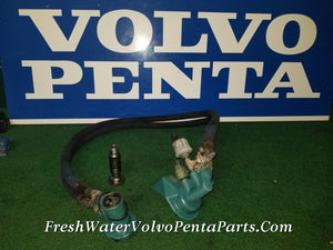 Volvo Penta KAMD43P-A Oil filter Housing kit 860530 860483 hoses 860527 Bolt 860482