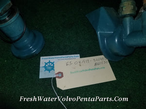 Volvo Penta KAMD43P-A Oil filter Housing kit 860530 860483 hoses 860527 Bolt 860482