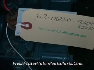 Volvo Penta KAMD42P-0A  Thermostat housing & Cap 860449 & 3583098 Complete NLA