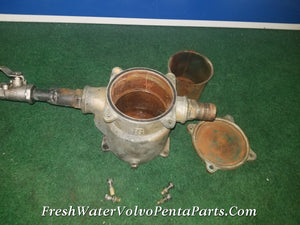 AG Guidi Bronze Sea water strainer "mediterraneo" Series 1" 1/4 with metal cover