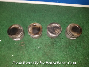 Volvo Penta Red Block 2.3L Standard Pistons , rings , wrist pins Standard  Stamped D and E 
