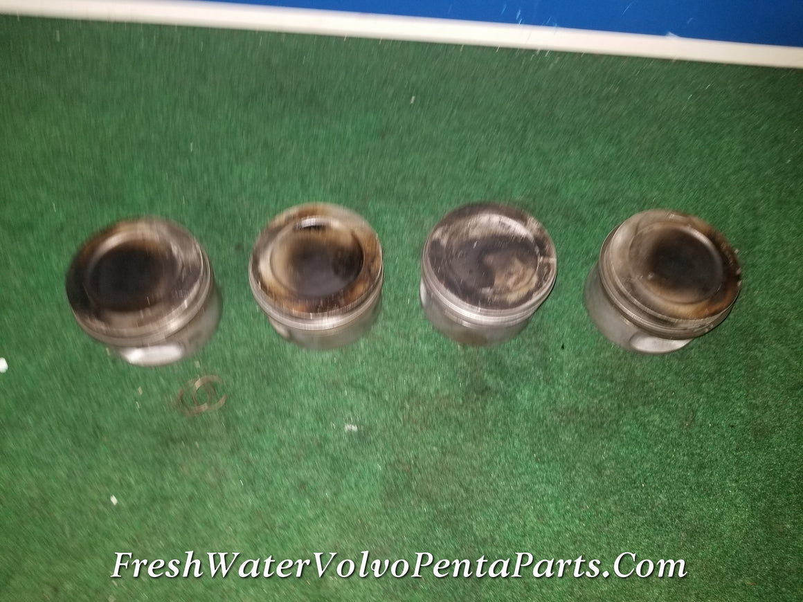 Volvo Penta Red Block 2.3L Standard Pistons , rings , wrist pins Standard  Stamped D and E 