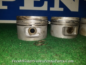 Volvo Penta Red Block 2.3L Standard Pistons , rings , wrist pins Standard  Stamped D and E
