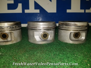 Volvo Penta Red Block 2.3L Standard Pistons , rings , wrist pins Standard  Stamped D and E 