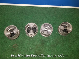 Volvo Penta Red Block 2.3L Standard Pistons , rings , wrist pins Standard  Stamped D and E