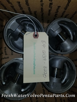 Volvo Penta Red Block 2.3L Standard Pistons , rings , wrist pins Standard  Stamped D and E