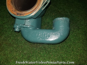 Volvo Penta AQAD40B AQAD 40 Exhaust mixing elbow 845261 & water Pipe 845528