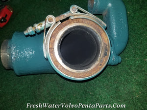 Volvo Penta AQAD40B AQAD 40 Exhaust mixing elbow 845261 & water Pipe 845528