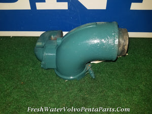 Volvo Penta AQAD40B AQAD 40 Exhaust mixing elbow 845261 & water Pipe 845528