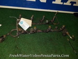 Volvo Penta 5.0 302 V8 Fuel Rail Fuel injection with Injectors