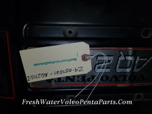 Volvo Penta Aq271C carb Cover Holley 4 Barrel PN 855746 V8