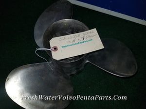 Volvo Penta 15 1/4 x 17 Stainless Steel prop 852086 3 Blade Left Hand Rotation