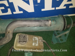 Volvo Penta KAMD42 Heat Exchanger Kit 861082 with Hoses Reservoir Bracketing Pressure tested