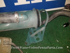 Volvo Penta KAMD42 Heat Exchanger Kit 861082 with Hoses Reservoir Bracketing Pressure tested
