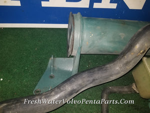 Volvo Penta KAMD42 Heat Exchanger Kit 861082 with Hoses Reservoir Bracketing Pressure tested