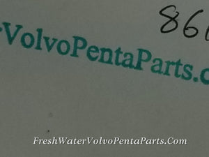 Volvo Penta Check Valve 860402 3581019 with hose 861567 KAMD42 Compressor Air Cleaner