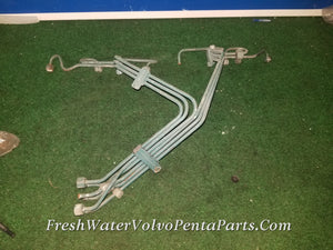 Volvo Penta KAMD42p-A Diesel Fuel rail Connection Pipes 861648 838878 861149