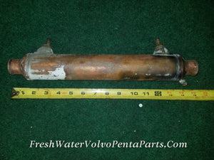 Volvo Penta Copper In-Line oil Cooler Power steering 15 Inch 1 3/8 od hose connections