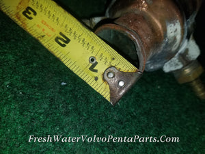 Volvo Penta Copper In-Line oil Cooler Power steering 15 Inch 1 3/8 od hose connections