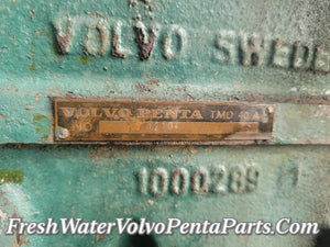Volvo Penta TMD40A Diesel Short Block Rotating assembly 1000289 TMD 40 A