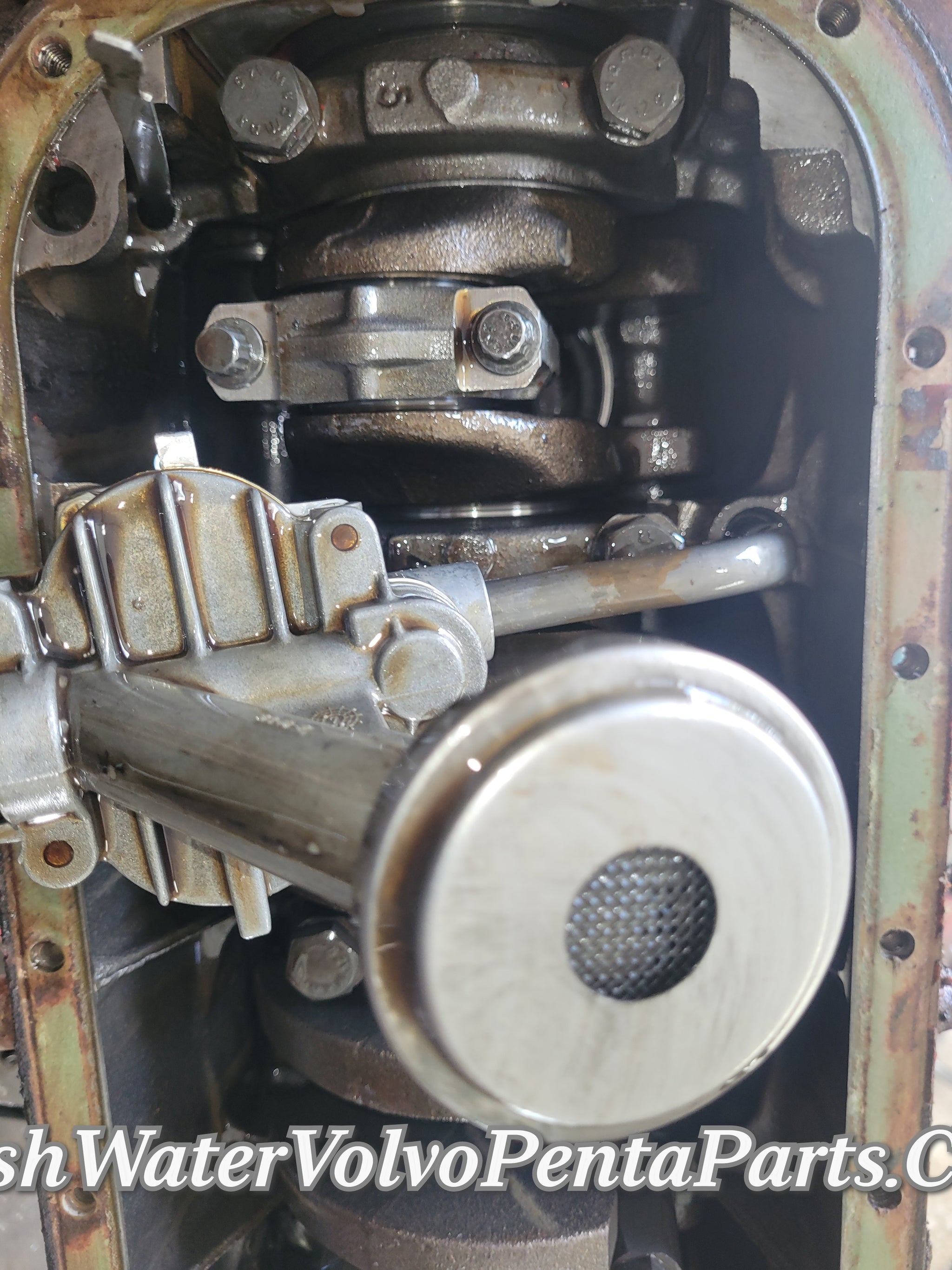 Volvo Penta B230 2.3L Short block 1987 Low hours AQ131 4 cylinder Rotating assembly