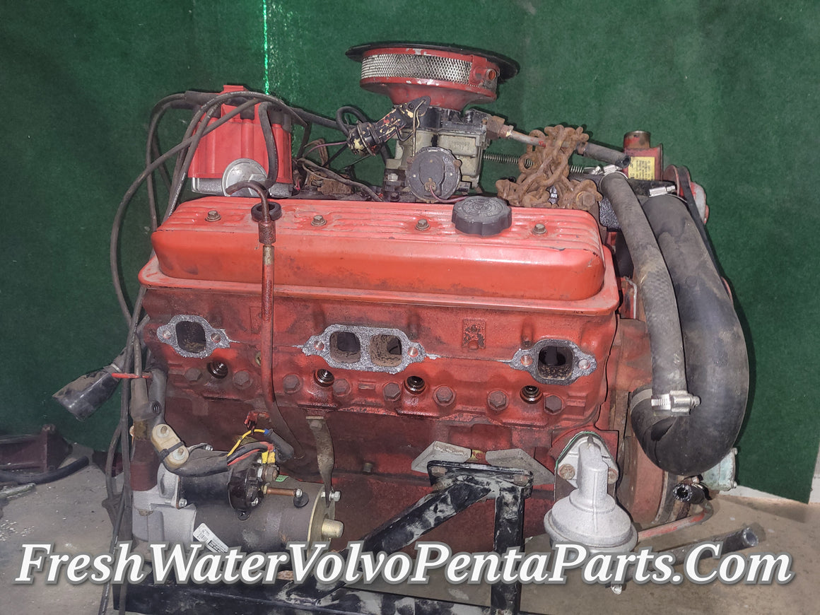 Volvo Penta V8 Aq211 5.0L 305 1988 2 Jet Carburetor Excellent compression Engine Motor