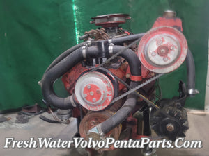 Volvo Penta V8 Aq211 5.0L 305 1988 2 Jet Carburetor Excellent compression Engine Motor