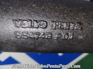 Volvo Penta Big Block Dp-C C1 Dp-D D1 Dp-E exhaust y-pipe 854743 w thru hull Caps