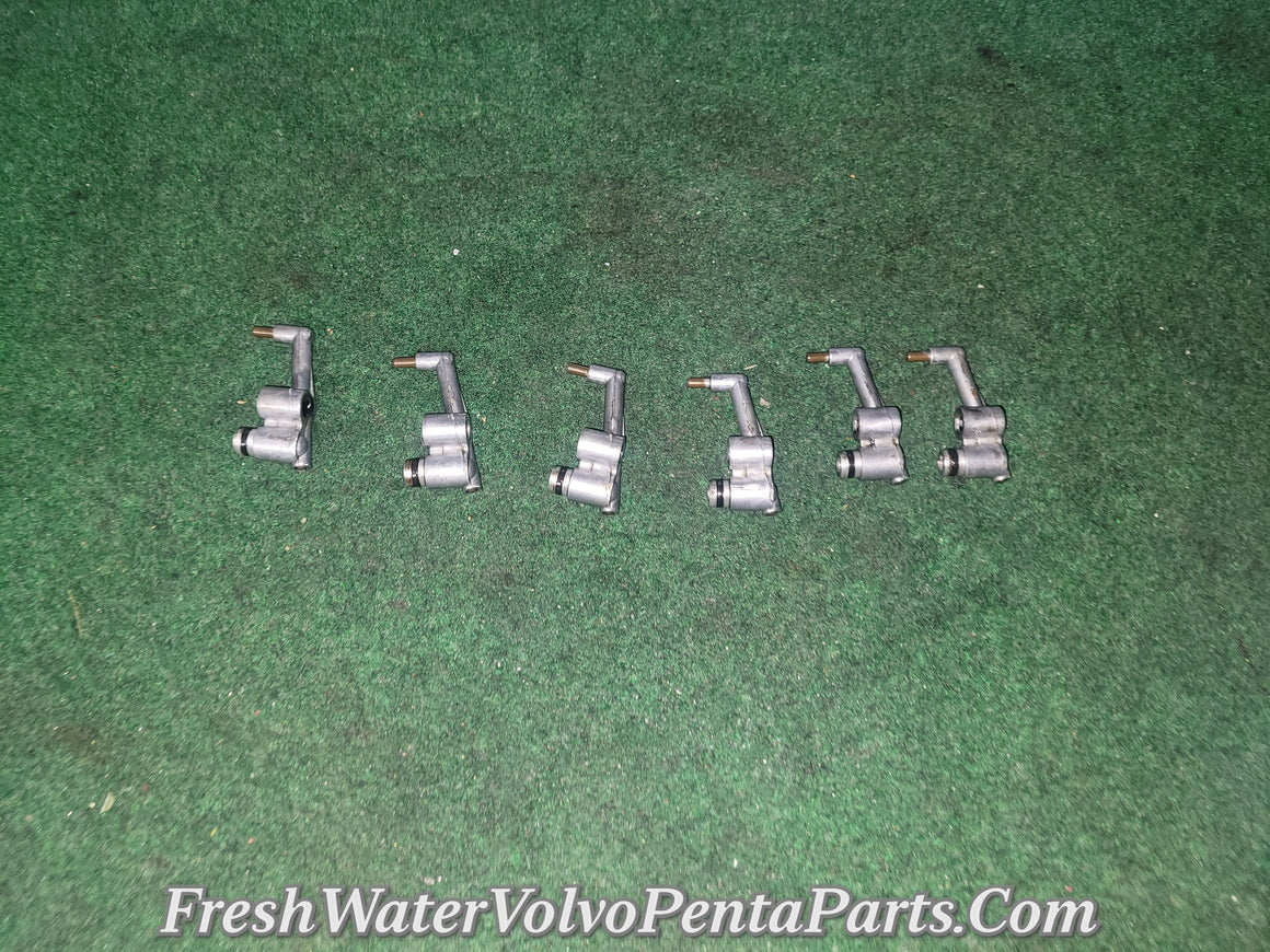 Volvo Penta set of 6 Diesel AQAD40 B oil squirters Oil Jet P/n 1542320