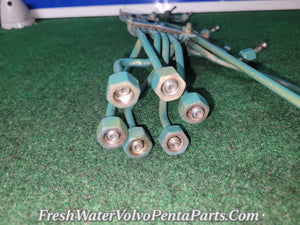 VOLVO PENTA TMD40A FUEL RAIL SYSTEM FUEL DISTRIBUTOR TO INJECTORS 15421111