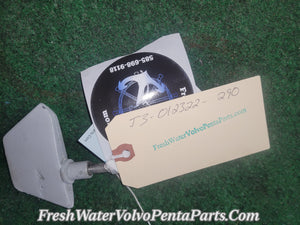 VOLVO PENTA SP 290 TRIM FIN / STEERING FIN WITH STAINLESS BOLT 851452 / 854040