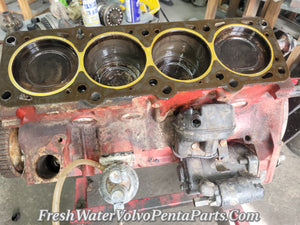 Volvo Penta B230 2.3L Short block 1987 Low hours AQ131 4 cylinder Rotating assembly