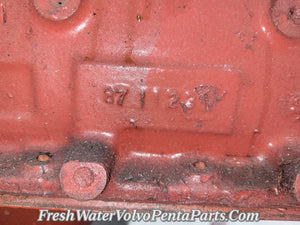 Volvo Penta B230 2.3L Short block 1987 Low hours AQ131 4 cylinder Rotating assembly