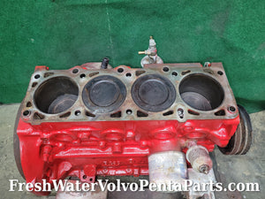 Volvo Penta B230 2.3L Short block 1992 Low hours 230 b b230 4 cylinder Rotating assembly