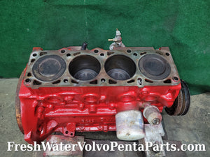 Volvo Penta B230 2.3L Short block 1992 Low hours 230 b b230 4 cylinder Rotating assembly