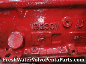 Volvo Penta B230 2.3L Short block 1992 Low hours 230 b b230 4 cylinder Rotating assembly