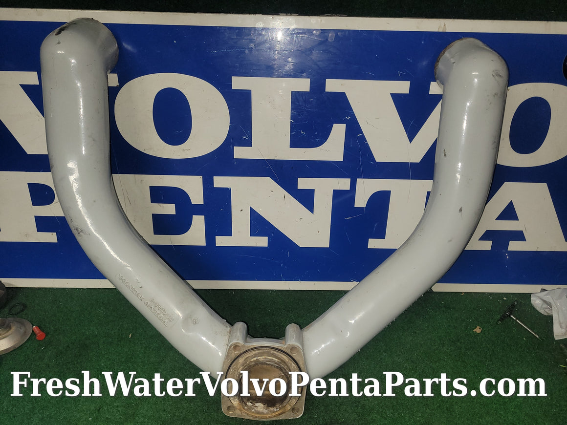 VOLVO PENTA DP-A 290-A SP-A LOW HOURS EXHAUST Y-PIPE 852846-9 V8 V6 350 305 5.7L 5.0