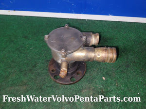 Volvo Penta raw water Pump Crank Mount 350 305 5.7L 5.0L  Good Impeller & Bearings