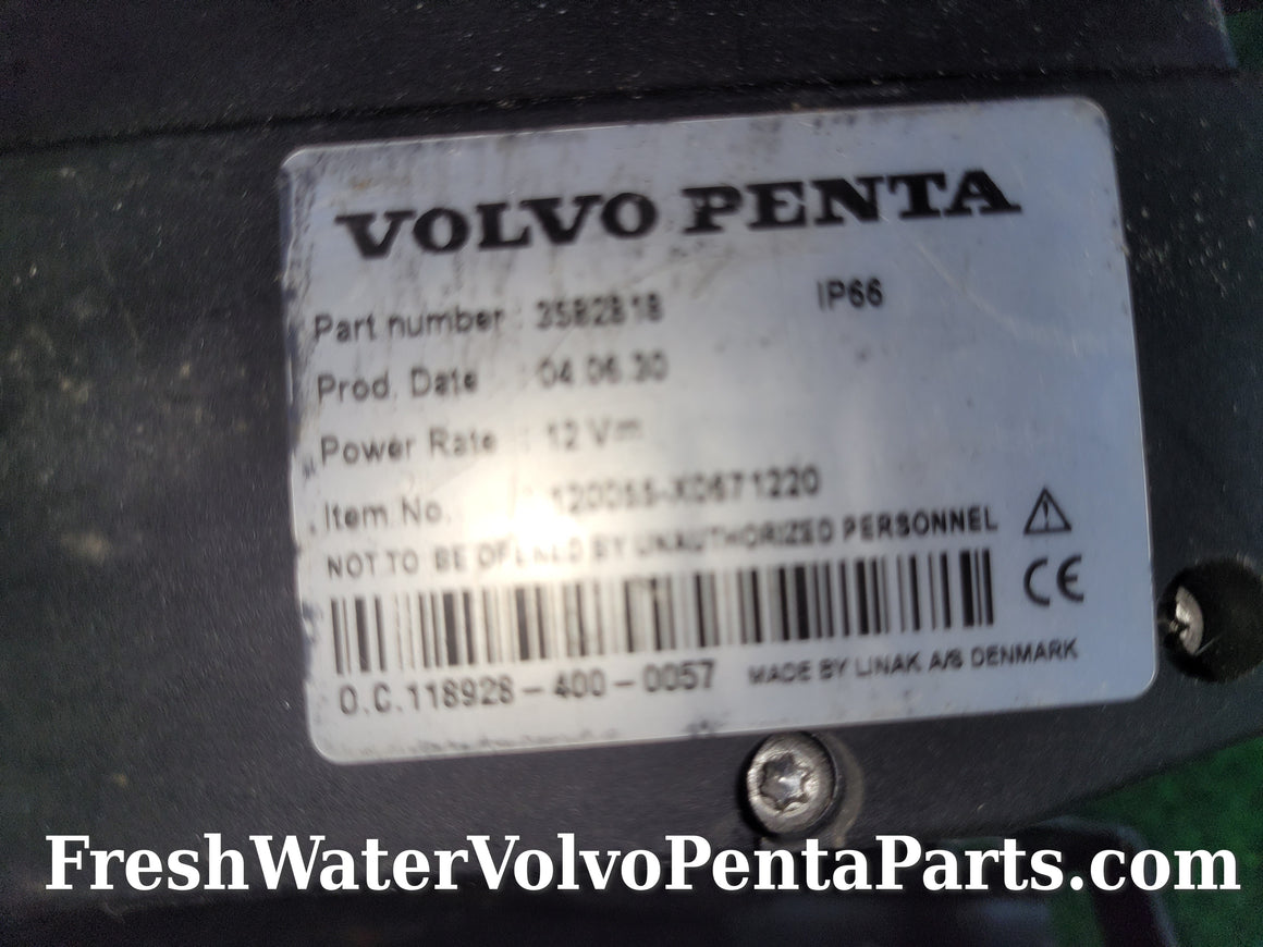 Volvo Penta electric shift actuator mount 3582818 shift Cable