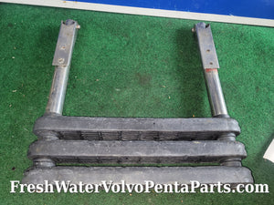 Stainless Marine telescoping swim ladder approx 3 feet extended