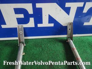 Stainless Marine telescoping swim ladder approx 3 feet extended
