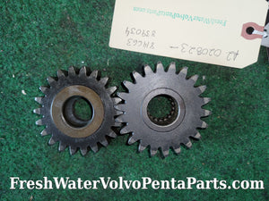 Volvo Penta Speedmaster 270E 280E lower unit top gears 814663 and 839034