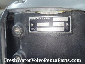 Volvo Penta DPH-D1 1.76 Pn 22079439 Mechanically Perfect , Cosmetically excellent low hour